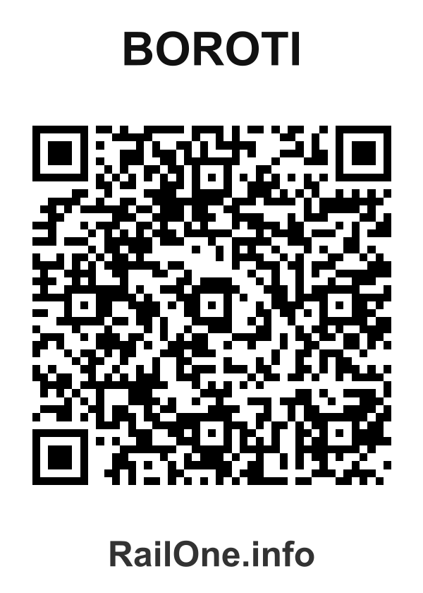 RailOne QR Code for Boroti station