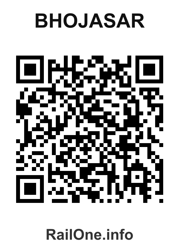 RailOne QR Code for Bhojasar station