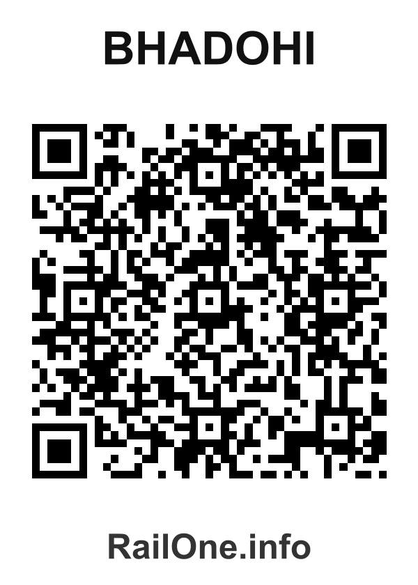RailOne QR Code for Bhadohi station
