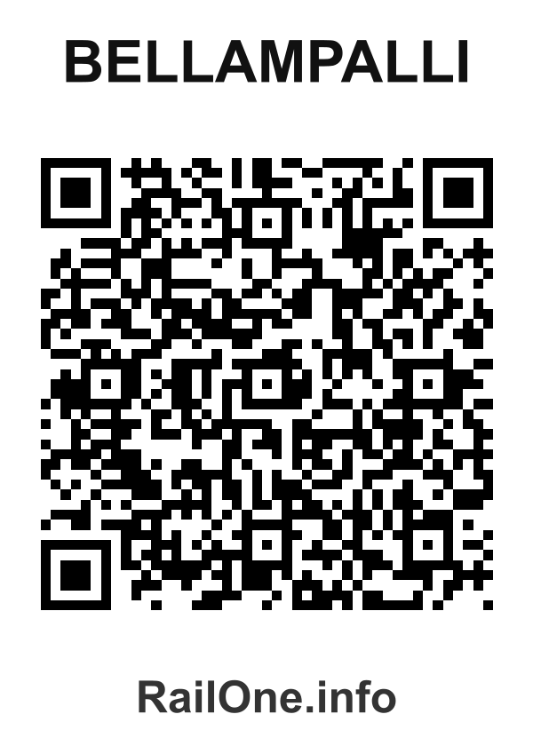 RailOne QR Code for Bellampalli station
