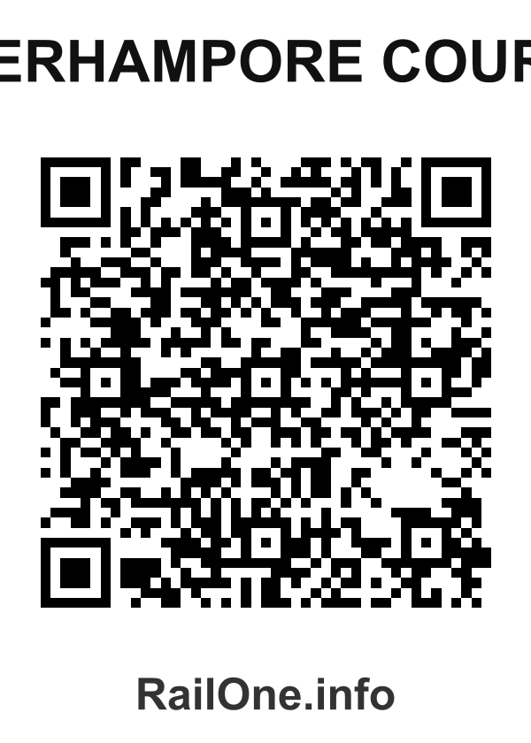 RailOne QR Code for Berhampore Court station