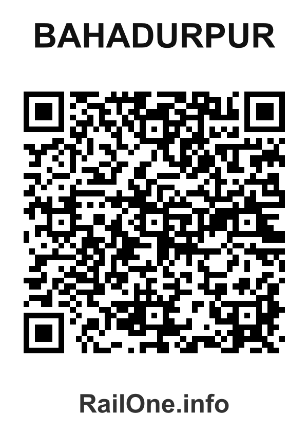RailOne QR Code for Bahadurpur station