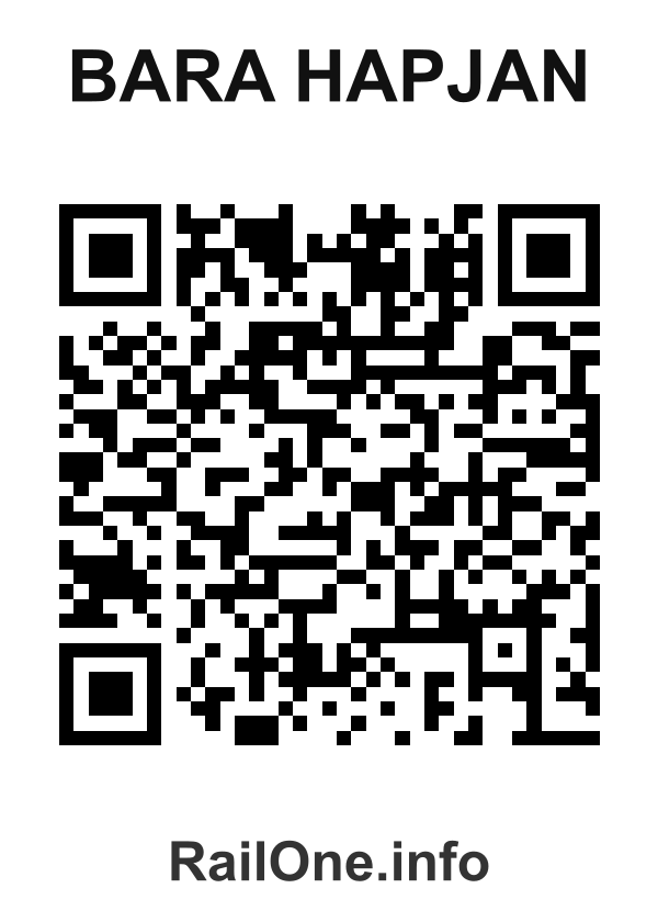 RailOne QR Code for Bara Hapjan station