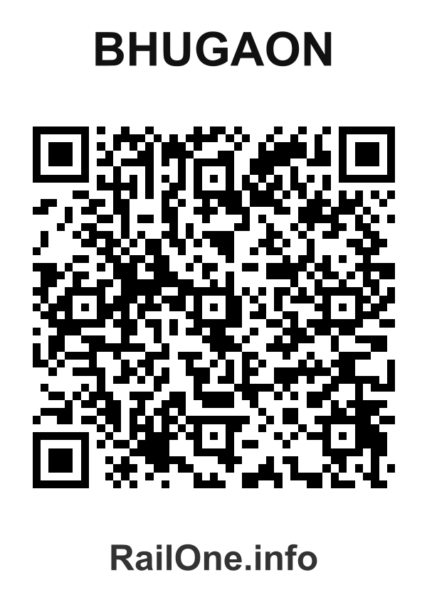 RailOne QR Code for Bhugaon station