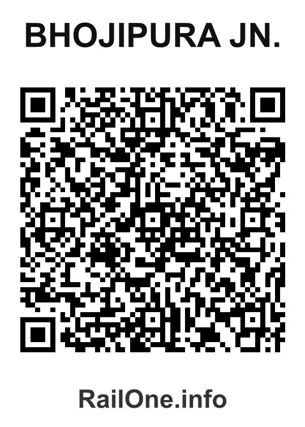 RailOne QR Code for Bhojipura Jn. station