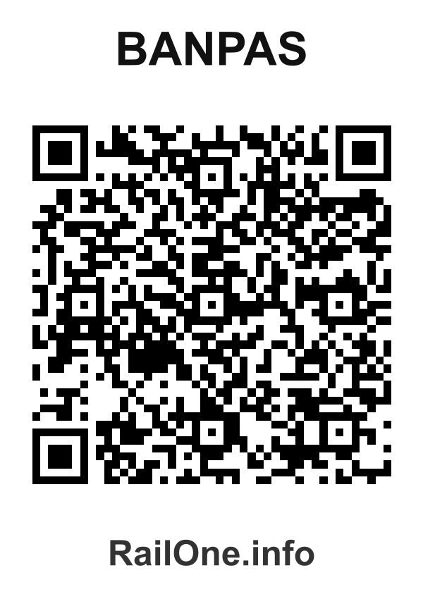 RailOne QR Code for Banpas station