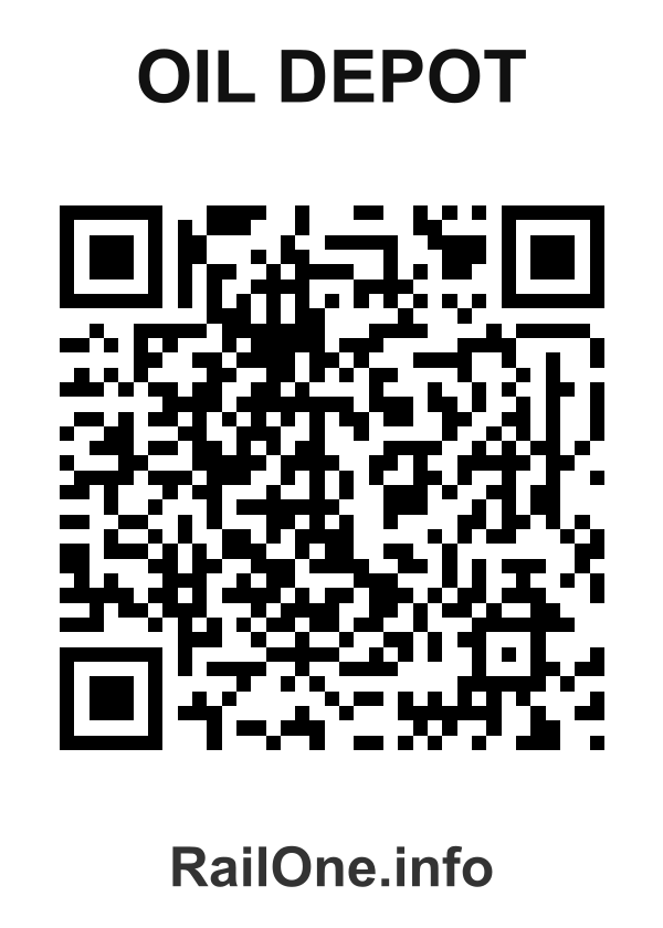RailOne QR Code for Oil Depot station
