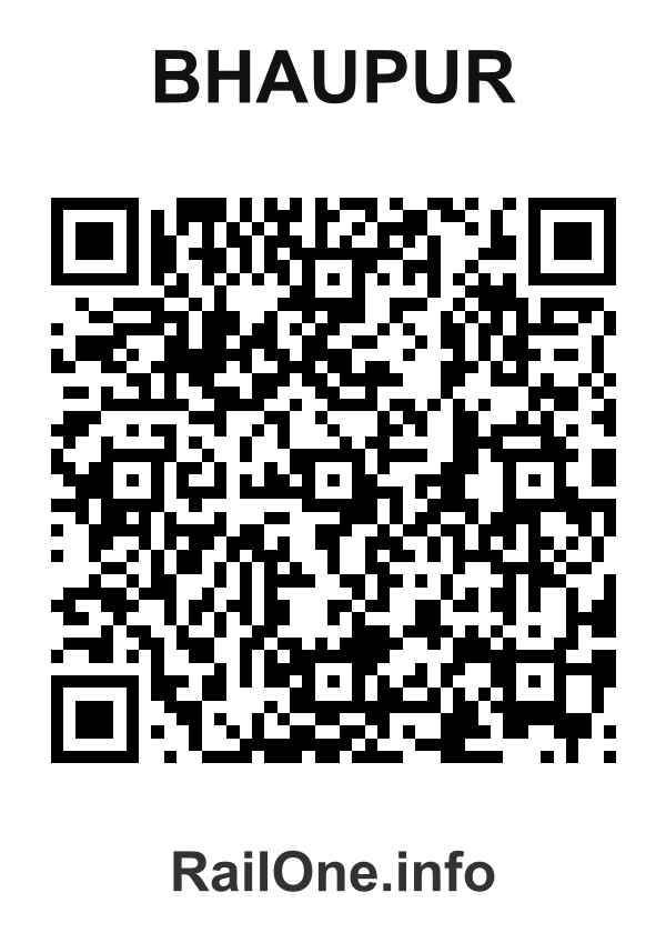 RailOne QR Code for Bhaupur station