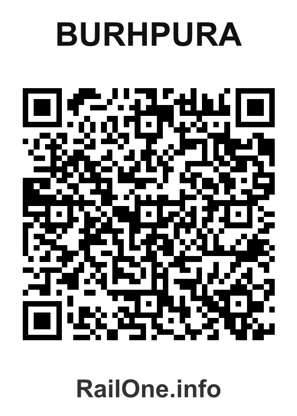 RailOne QR Code for Burhpura station