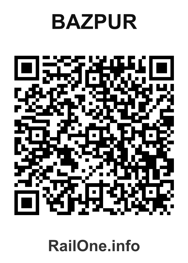 RailOne QR Code for Bazpur station
