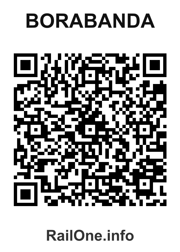 RailOne QR Code for Borabanda station
