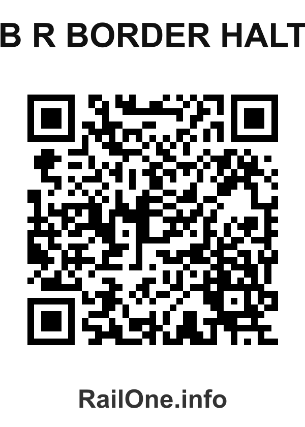 RailOne QR Code for B R Border Halt station