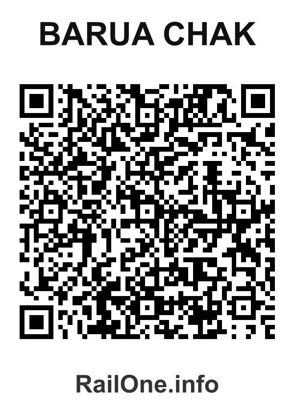 RailOne QR Code for Barua Chak station