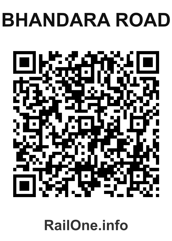 RailOne QR Code for Bhandara Road station