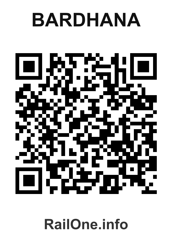 RailOne QR Code for Bardhana station