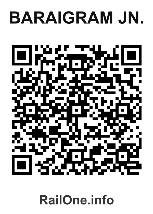 RailOne QR Code for Baraigram Jn. station