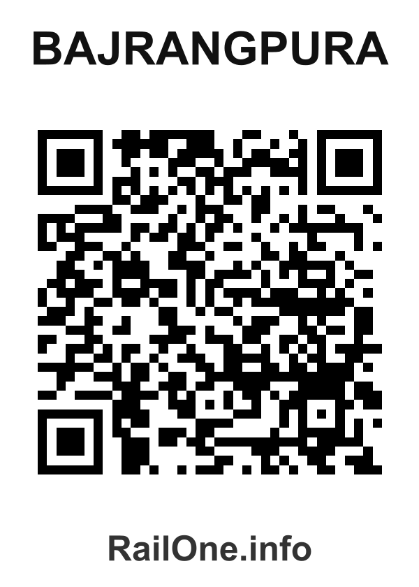 RailOne QR Code for Bajrangpura station