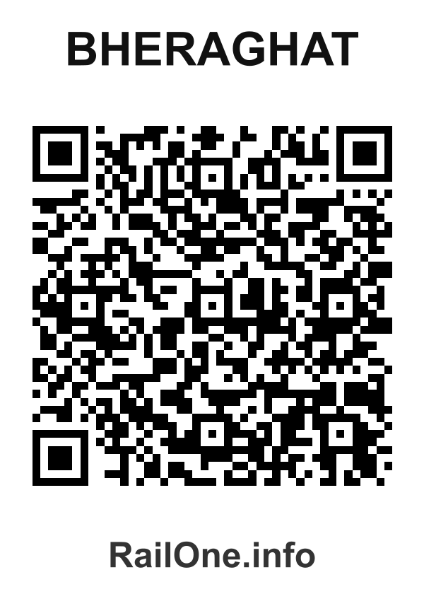 RailOne QR Code for Bheraghat station