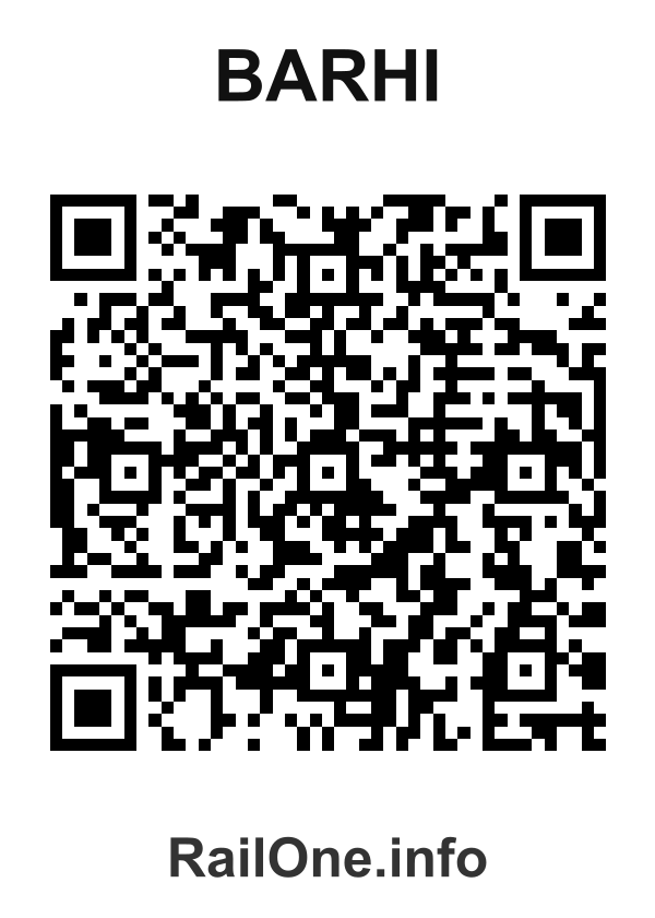 RailOne QR Code for Barhi station