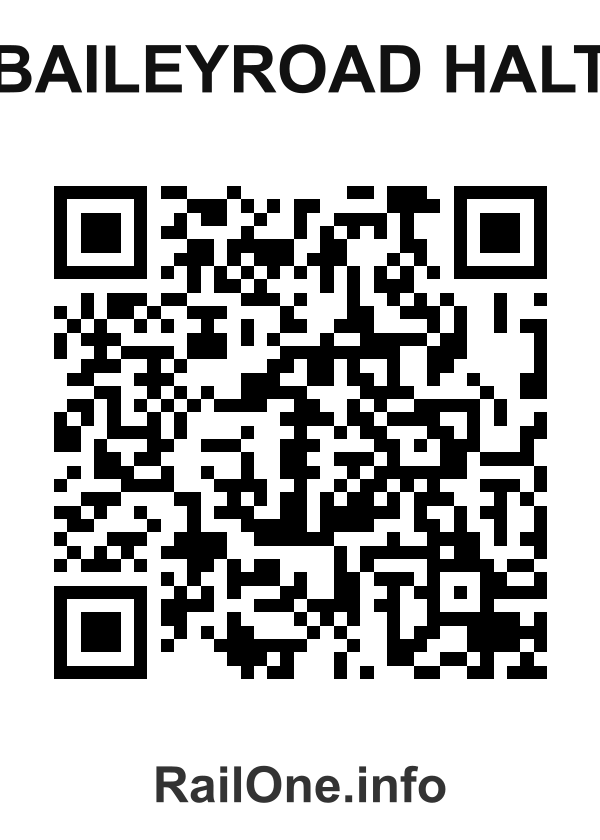 RailOne QR Code for Baileyroad Halt station