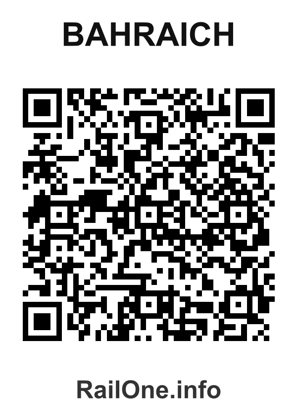 RailOne QR Code for Bahraich station