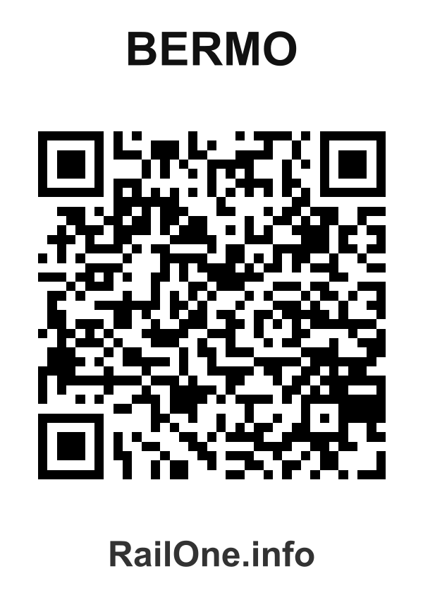 RailOne QR Code for Bermo station