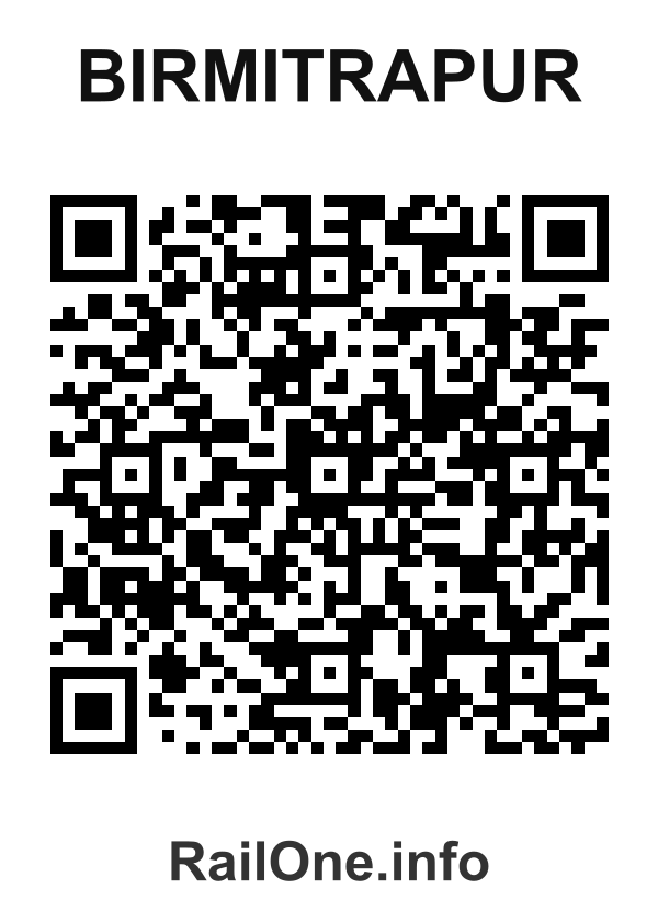 RailOne QR Code for Birmitrapur station