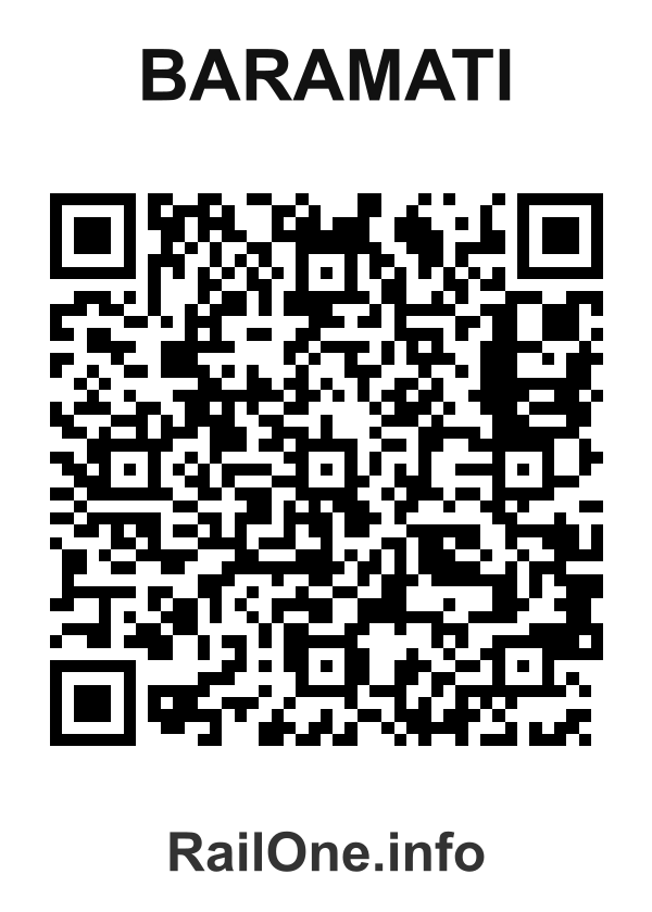 RailOne QR Code for Baramati station