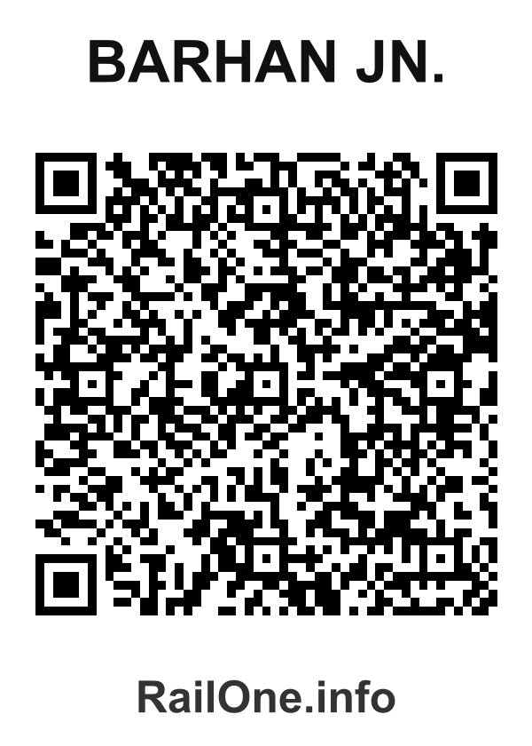 RailOne QR Code for Barhan Jn. station