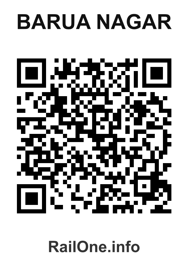 RailOne QR Code for Barua Nagar station