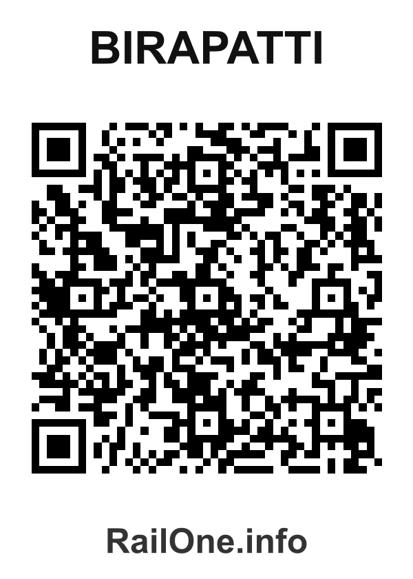 RailOne QR Code for Birapatti station