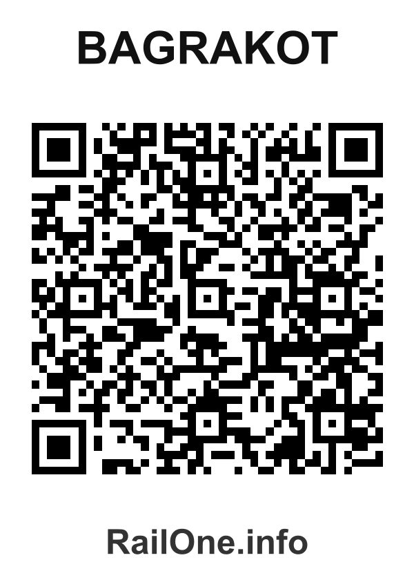 RailOne QR Code for Bagrakot station