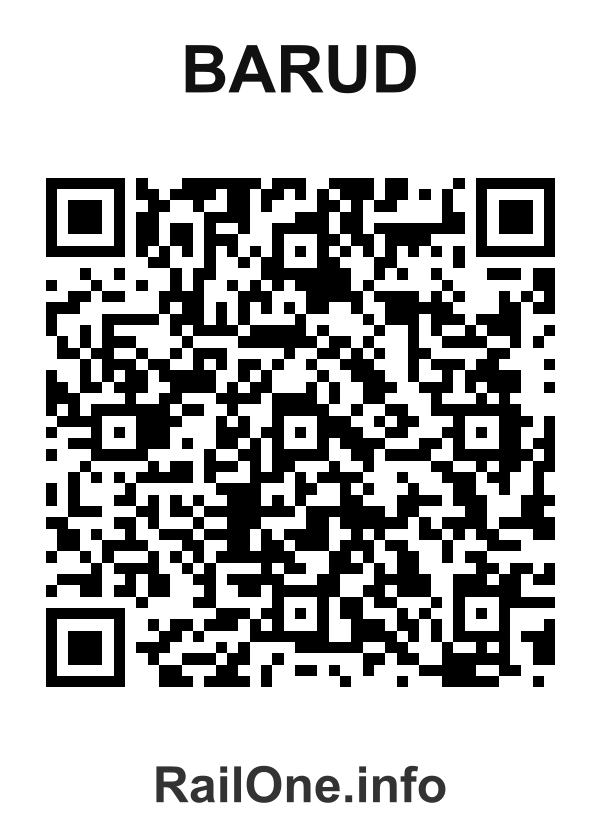 RailOne QR Code for Barud station