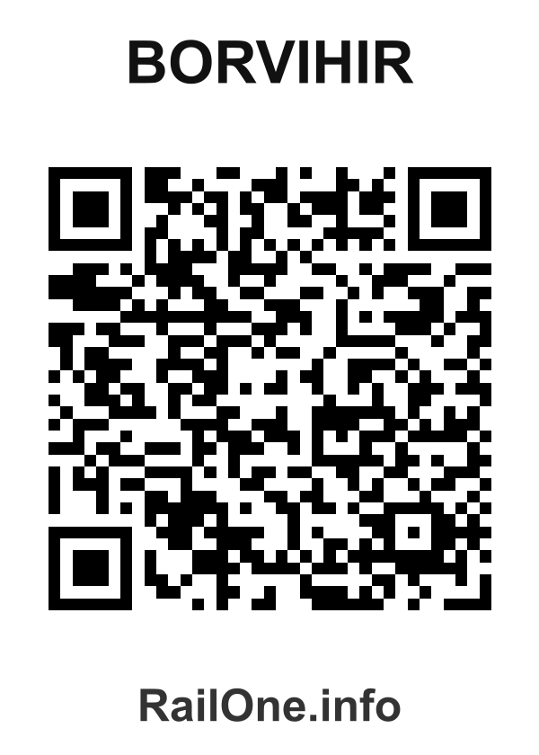 RailOne QR Code for Borvihir station