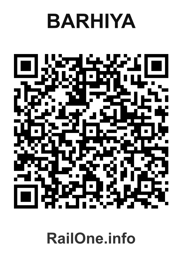 RailOne QR Code for Barhiya station