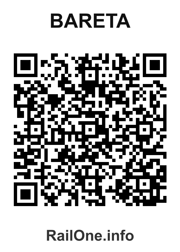 RailOne QR Code for Bareta station