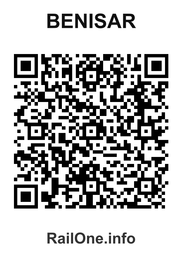 RailOne QR Code for Benisar station