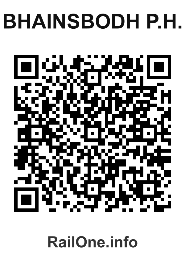 RailOne QR Code for Bhainsbodh P.h. station