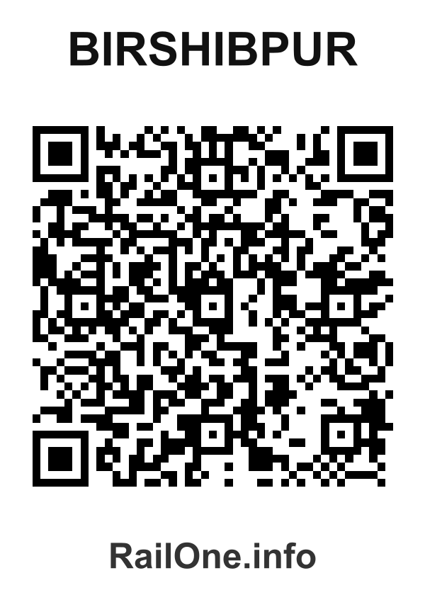 RailOne QR Code for Birshibpur station