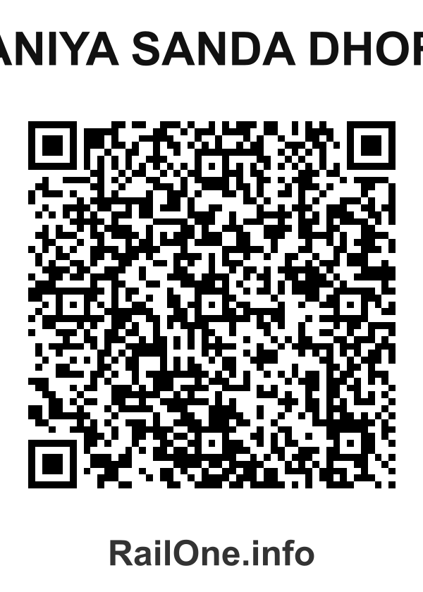 RailOne QR Code for Baniya Sanda Dhora station