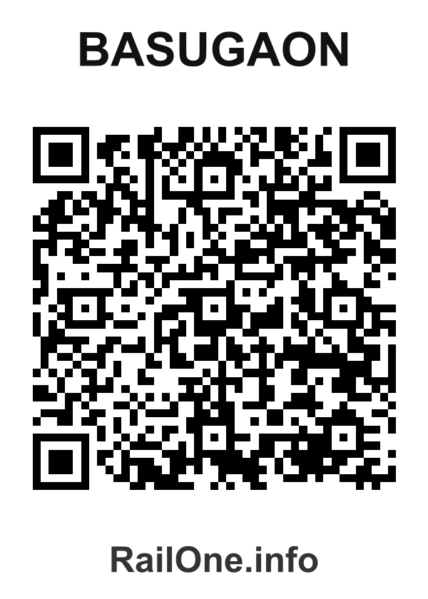 RailOne QR Code for Basugaon station