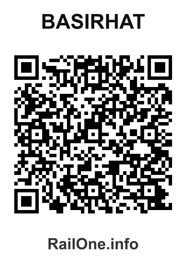 RailOne QR Code for Basirhat station