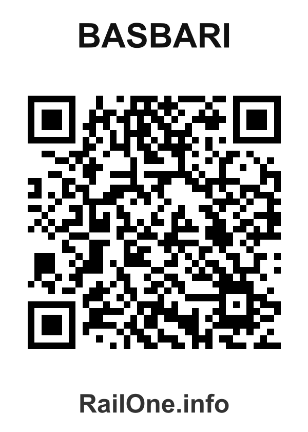 RailOne QR Code for Basbari station
