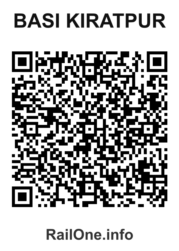 RailOne QR Code for Basi Kiratpur station