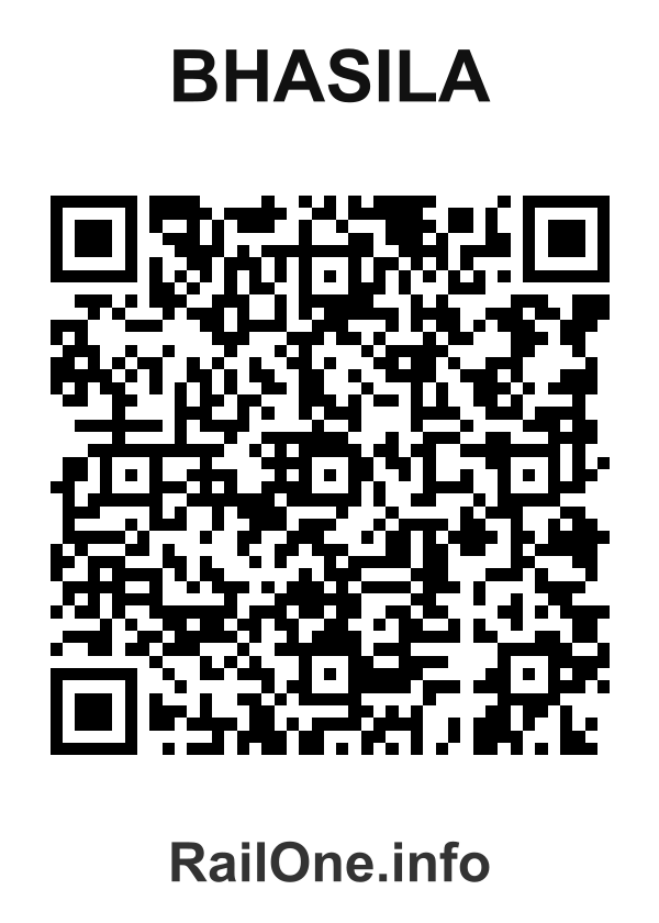 RailOne QR Code for Bhasila station