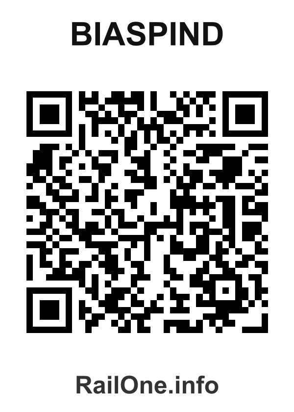 RailOne QR Code for Biaspind station