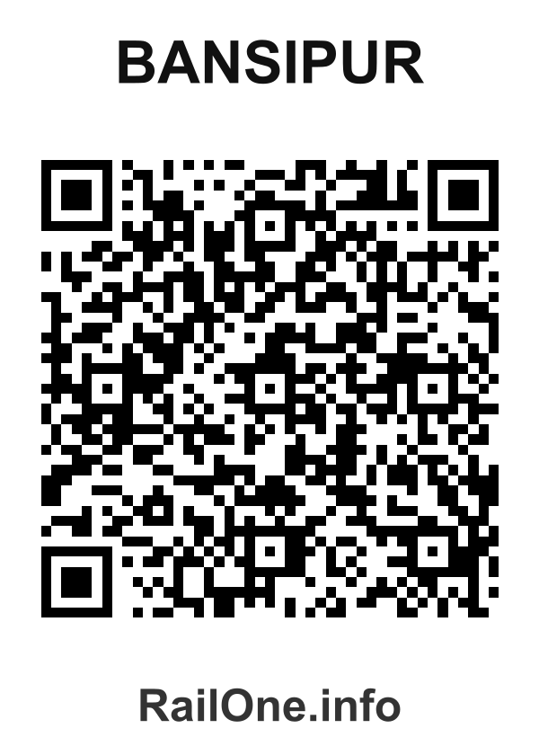 RailOne QR Code for Bansipur station