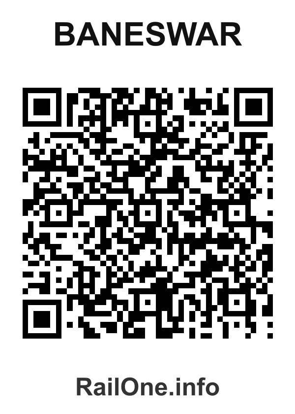 RailOne QR Code for Baneswar station