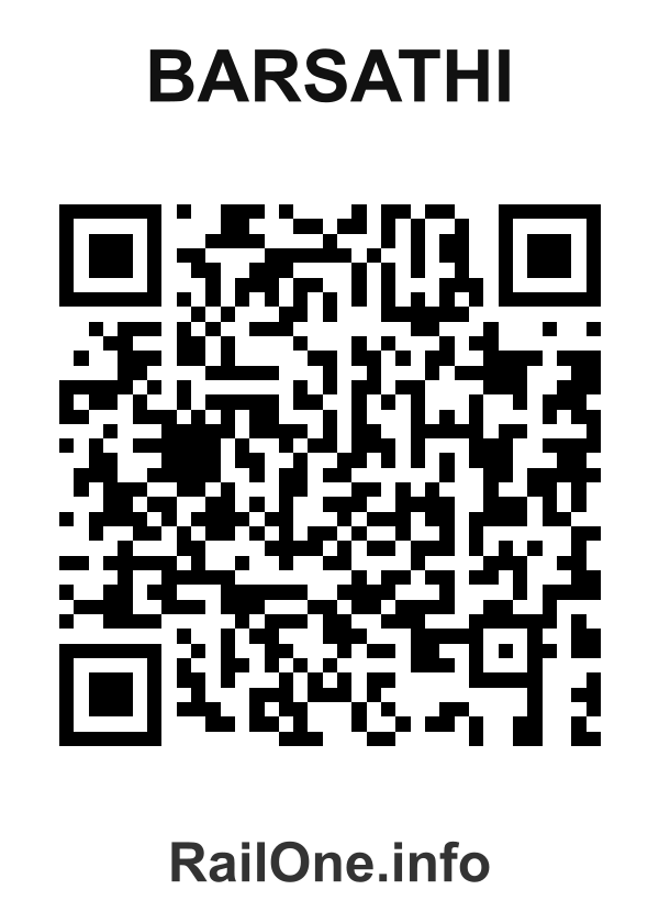 RailOne QR Code for Barsathi station