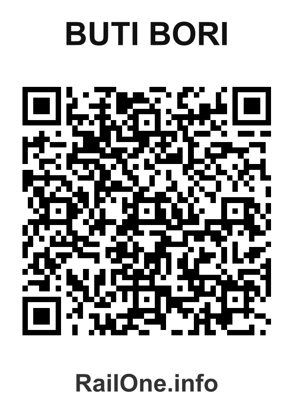 RailOne QR Code for Buti Bori station
